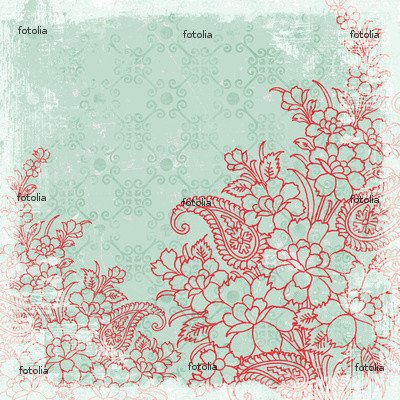'Vintage Floral Scrapbook Background Paper Design' 