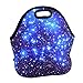 eBoot Blue Shining Stars Soft Neoprene Lunch Tote Bag Lunch Box Container Case Keeps Food Hot and Cold