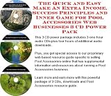 The Special Earn More Money, Marketing and Inner Game for Pool Accessories Internet Businesses 3 CD Power Pack