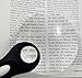 MagniPros 3X Ultra Bright LED Handheld Magnifying Glass with 5X Spot Lens for Detaails- Large Rimless Viewing Area and Stratch Resistant Design Ideal for Reading Small Prints & Low Vision