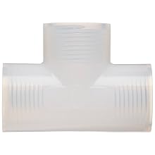 Parker Partek PT-4-P Pipe Fitting PFA Tee NPT 1/4" NPT Female X 1/4" NPT Female X 1/4"  NPT Female