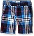 The Children's Place Big Boys' Plaid Flat Front Short