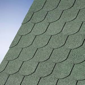 Green Beaver Tail Felt Roof Shingles: Amazon.co.uk: Garden &amp; Outdoors