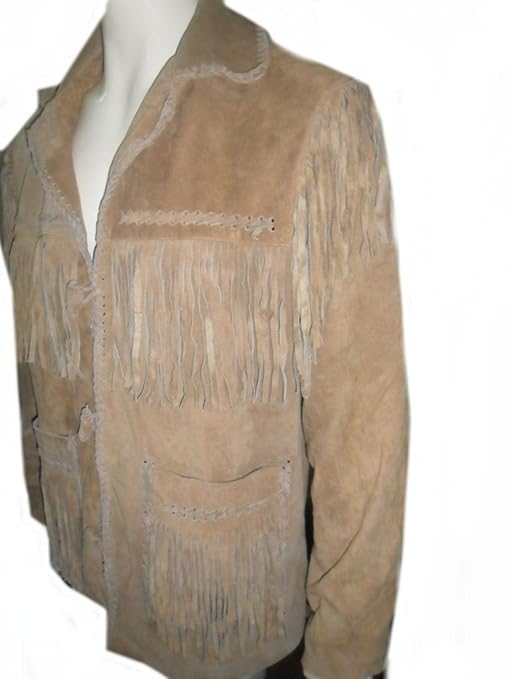 Celebrita X Western Simple A Grade Suede Leather Jacket CX23 Suede Brown 4XL - For Chest 50"-52"