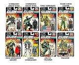 2008 G.i. Joe Action Figure Set of 8 with Cobra Commander Iron Grenadier