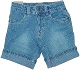 Toddler Girls' Denim Bermuda Shorts with Adjustable Waist