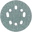 Norton 3X 5 & 8 Hole Universal Vacuum Abrasive Fiber Disc, Fiber Backing, Hook & Loop, Aluminum Oxide, 5" Diameter, Grit P60 (Pack of 10)
