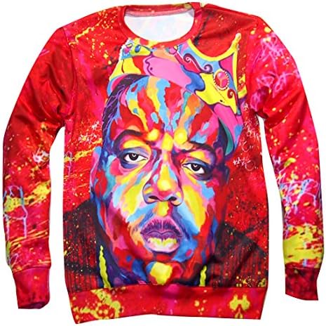 Unisex Sweater Red BIG Biggie Smalls Sweatshirt T Shirt (L)