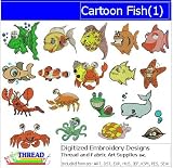 Digitized Embroidery Designs - Cartoon Fish(1) - CD