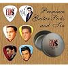 Elvis Presley 6 Signature Double Sided Gitarre Plektren In Tin