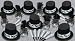 Silver Top Hat Party Supply Pack