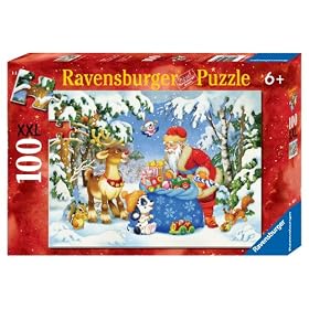 Ravensburger Santa And His Pack 100 Piece Christmas Puzzle: Toys &amp; Games