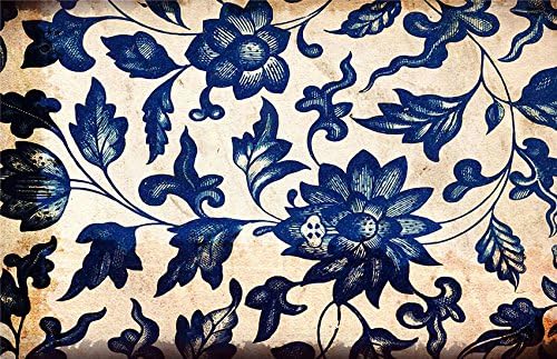 Kitchen Rugs Area Rug Canvas 24" x 36" ( 2 feet x 3 Feet ) Blue Floral