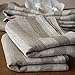 LinenMe Set of 2 Hand and Guest Towels Natural Striped Lucas, 13