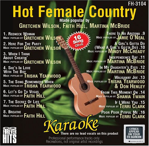 CD-Charts  Music : Forever Hits Karaoke: Hot Female Country