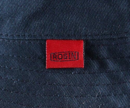 Rosin Brand Reversible Cotton Bucket Hat - (Various Sizing & Color Choices) (S/M, Navy / Red)