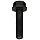 Grade 8 Steel Flange Bolt, Phosphate & Oil Finish, Hex Head, UNC Threads, Hex Head, Meets IFI-111 (2002)/SAE J429 (1999)/ASTM B633 Specifications, 1/2"-13 Thread Size, 2" Length, Partially Threaded, Pack Of 10