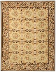 Handmade Chinese Aubusson Collection "Avignon Design" Wool Rug