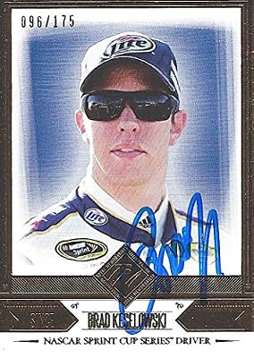 AUTOGRAPHED Brad Keselowski 2014 Press Pass Total Memorabilia (#2 Miller Lite Racing) Signed Collectible NASCAR Insert Trading Card with COA (#096/175)