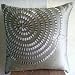 Metallic Rings - Decorative Pillow Covers - Silk Pillow Cover with Silver Pipe Sequins