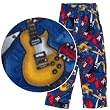 Guitar Fleece Pajama Pants for Boys