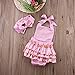 Newborn Baby Romper Gold Pokia Dot Jumpsuit Romper with Headband Outfit for Boys Girls (12-18months)