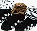 BENGAL - Chenille Slipper Socks with Animal Print Cuffs by CTM