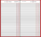 AT-A-GLANCE Standard Diary Recycled Daily Journal, 8 x 11 Inches, Red, 2011 (SD377-13)
