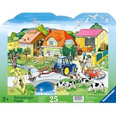 Ravensburger 06474 - Moderner Bauernhof - 25 Teile Rahmenpuzzle