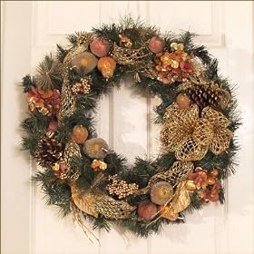 Copper Christmas Wreath