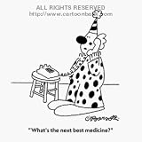 'Whats the next best medicine?' Cartoon print by Charles Barsotti, Published in The New Yorker on 1/9/1995