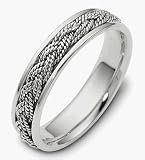 5mm Platinum Comfort Fit Wedding Band Ring