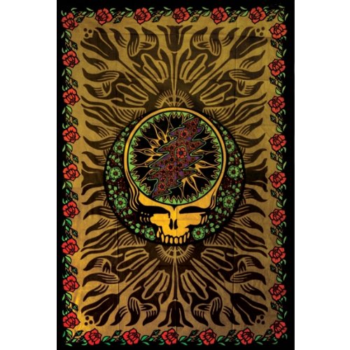 Grateful Dead - Flowered Stealie Tapestry 90X60