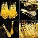 GRDE® 20 LEDs Waterproof Crystal Water Drop String Light , Solar Powered Decoration Light for Indoor Outdoor Gardens Patio Homes Christmas Party , 15.75 Feet , Yellow