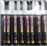 6mm nib - Pack of 8 Posterman Wet Wipe White Liquid Chalk Pens WPMA550 Kitchen & Housewares