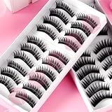 Produkt-Bild: 20 Paar falsche k&uuml;nstliche Wimpern Eyelashes fuer Party / Alltag hochwertig Haar