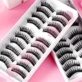 20 Paar falsche k�nstliche Wimpern Eyelashes fuer Party / Alltag hochwertig Haar