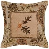 IMAGE OF Whale Tan Corduroy and Leaf Green 16 x 16 Woodland Pillow