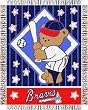 Atlanta Braves Acrylic Triple Woven Jacquard Baby Blanket/Throw (36"x46") - MLB Baseball