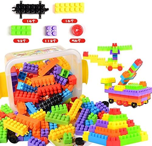 OGCG 230pcs Colorful Plastic Building Blocks Children Educational and Puzzle Toys