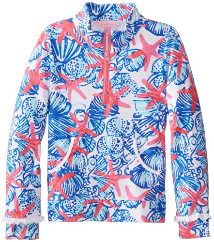 Lilly Pulitzer Girls 7-16 Mini Skipper 1/2 Zip Printed Sweatshirt