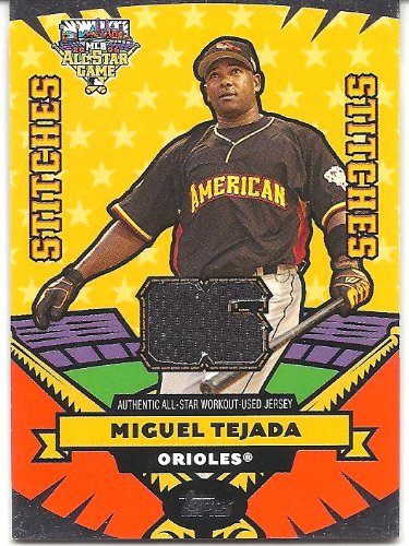 Miguel Tejada 2006 Topps Update All Star Stitches Jersey Card #MT Baltimore Orioles