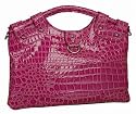 Everest Patent Mock Croc Grab Bag Pink