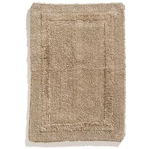 Ruia Home Organic Cotton Reversible Bath Rug, Ash