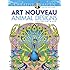 Dover Creative Haven Art Nouveau Animal Designs Coloring Book (Adult Coloring)