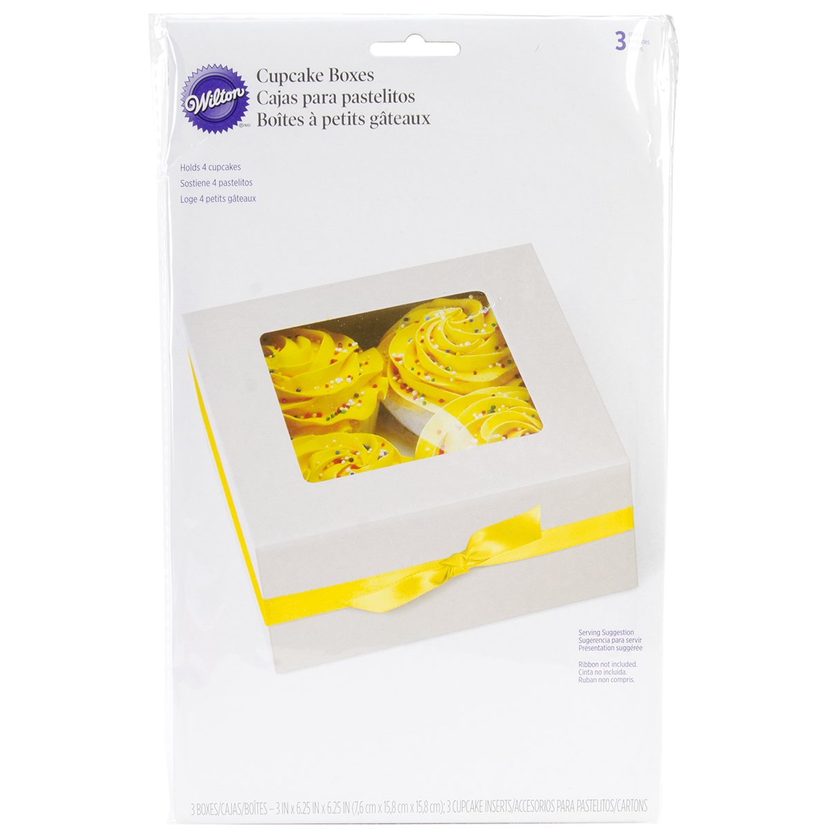 Wilton 4 Cavity Cupcake Boxes, 3 Count, 12 Styles eBay