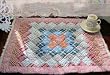 Shabby Chic Patchwork/Quilted Bath Rug/Mat