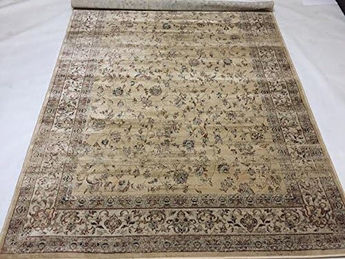 Beige Two tone 5x7 Distressed Vintage STYLE Overdyed Floral Classic Rug Kashmir Traditional Classic Area Rug