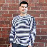 RUSSIAN NAVY STRIPED SHIRT LONG SLEEVED TELNYASHKA (XL) [Made in Moscow, Russia. Size: XL. Material: Cotton. Long sleeves] [