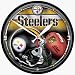 Pittsburgh Steelers Round Clock